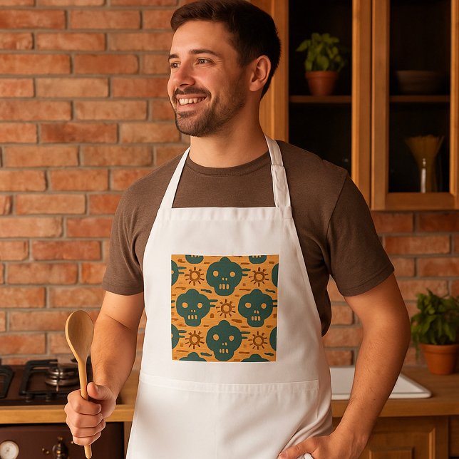 Tribal Mask African Ethnic Face Pattern Standard Apron (Creator Uploaded)