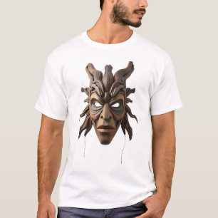 Tribal Mask Art - Embrace Cultural Beauty T-Shirt