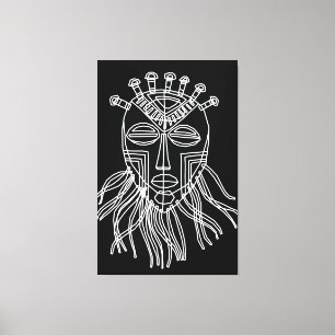 Tribal Mask Canvas Print