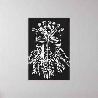Tribal Mask Canvas Print