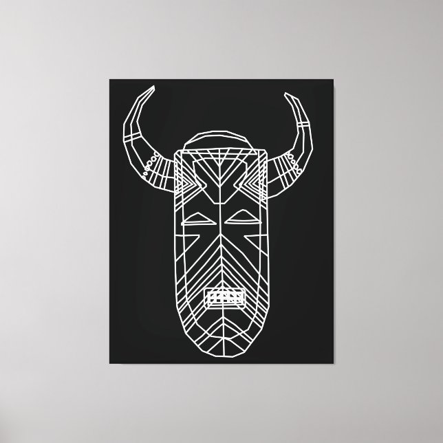Tribal Mask Canvas Print (Front)
