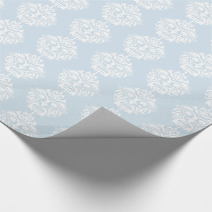 Tribal Mask - Light Blue Glossy Wrapping Paper, 30 Paper