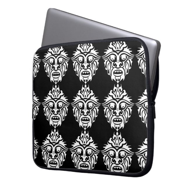 Tribal Mask - Neoprene Laptop Sleeve 15 inch (Front Left)