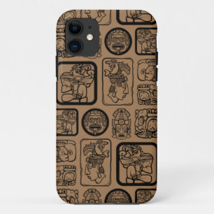 Tribal MAYA ancient mask pattern 1 Case-Mate iPhone Case