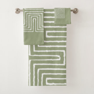 Tribal Maze Bath Towel Set