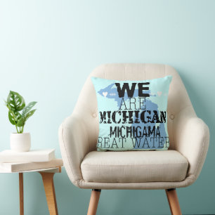 Tribal Michigan Michigama Great Waters Up North Cushion