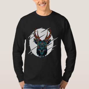 Tribal Moose Head T-Shirt