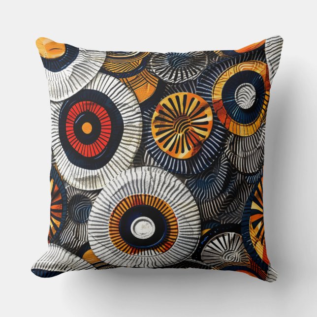 Tribal Mosaic Patterns Cushion (Front)