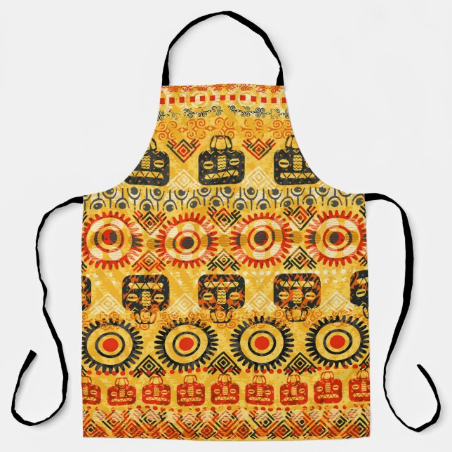 Tribal motifs: seamless ethnic pattern. apron (Front)