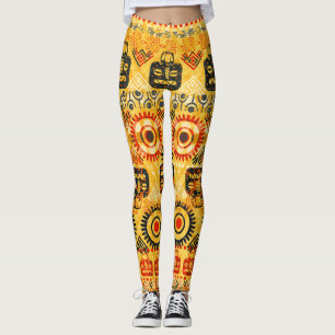 Tribal motifs: seamless ethnic pattern. leggings