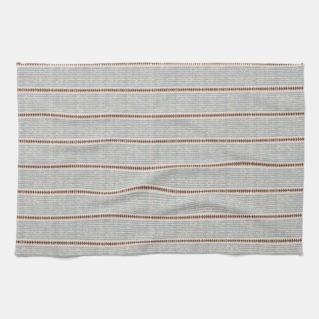 Tribal mudcloth geometric pattern ethnic bohemian  tea towel (Horizontal)