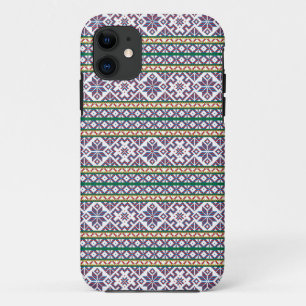 Tribal Multicolored ancient symbol folk art design Case-Mate iPhone Case