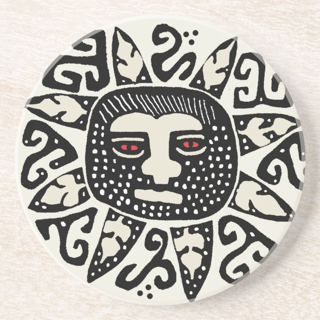 Tribal Native American Sun Spirit Coaster (Front)