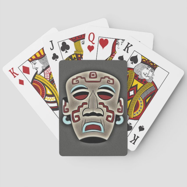 Tribal Native Mask Playing Cards (Back)