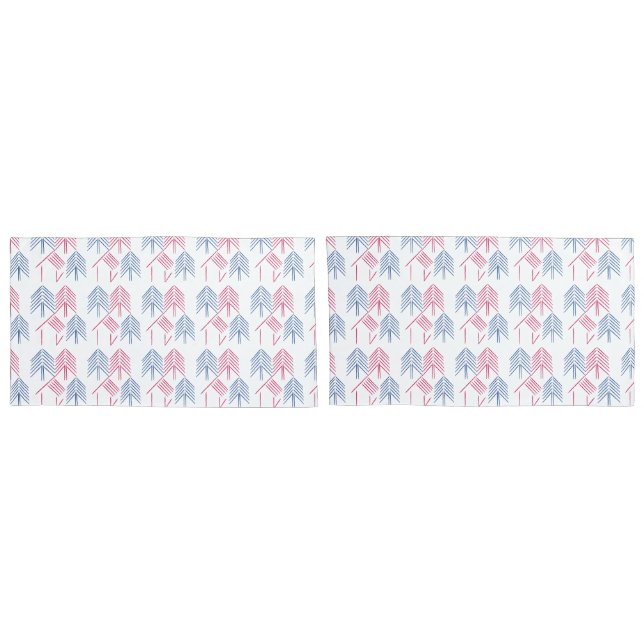 tribal nordic line art seamless pattern pillowcase (Back-Set)