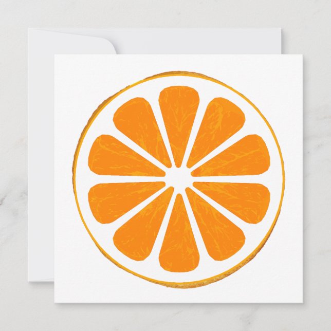 tribal oranges invitation (Front)