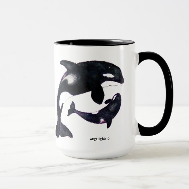 Tribal Orca Mug (Right)