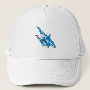 Tribal Orca Whales Trucker Hat