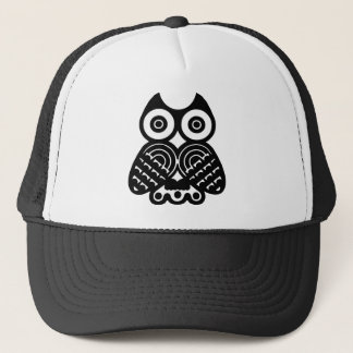 Tribal owl design trucker hat