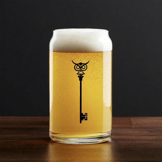 Tribal Owl Skeleton Key Can Glass (Creator Uploaded)