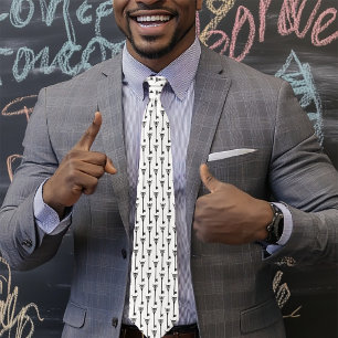 Tribal Owl Skeleton Key Tie