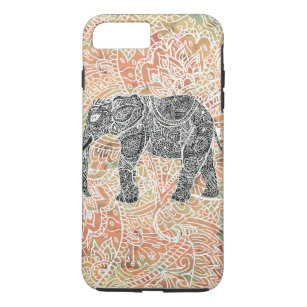 Tribal Paisley Elephant Colourful Henna Pattern Case-Mate iPhone Case