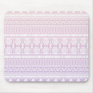 Tribal Pastel Pink Purple Mouse Pad