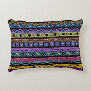 Tribal Pattern Accent Pillow