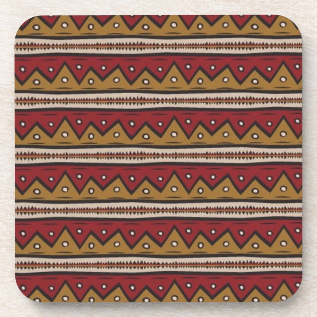 Tribal pattern coaster (Front)