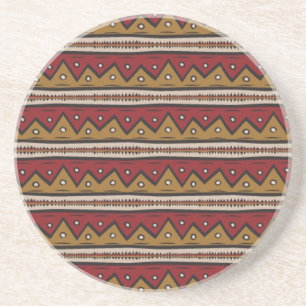 Tribal pattern coaster
