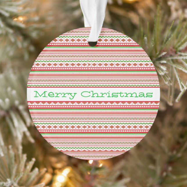 Tribal pattern custom ornament (Tree)