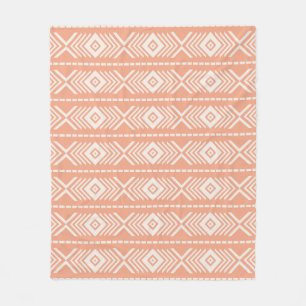 Tribal pattern fleece blanket