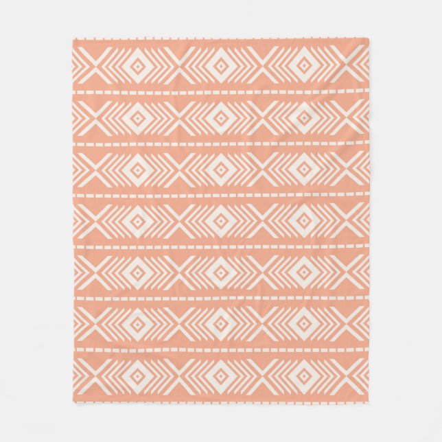 Tribal pattern fleece blanket (Front)
