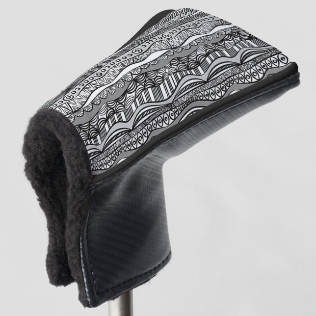 Tribal Pattern Golf Head Cover (3/4 Front)