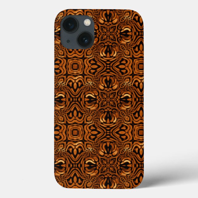 Tribal Pattern in Gold Case-Mate iPhone Case (Back)