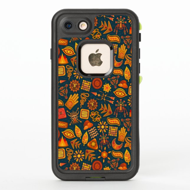 Tribal Pattern LifeProof iPhone Case (Back)