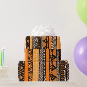 Tribal Pattern Mix Wrapping Paper