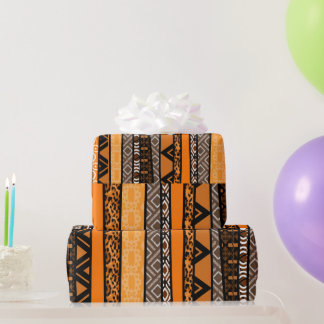 Tribal Pattern Mix Wrapping Paper