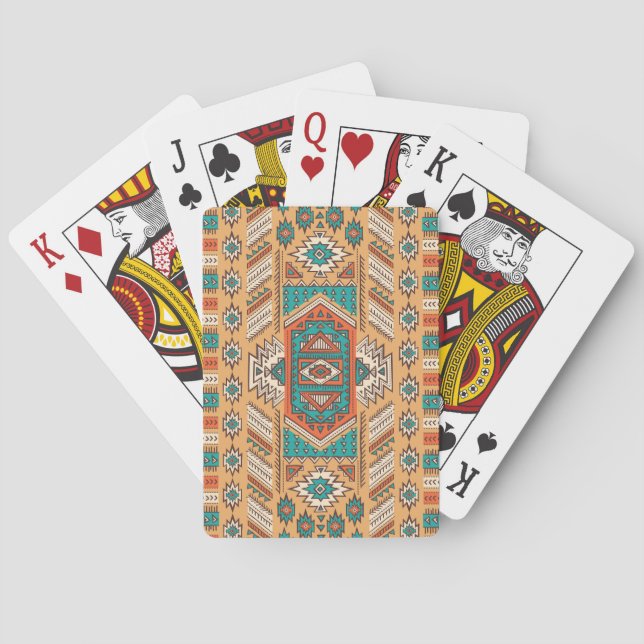 Tribal pattern, perfect for decor. playing cards (Back)