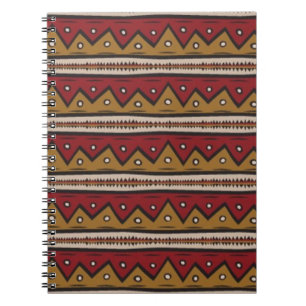 Tribal pattern spiral notebook