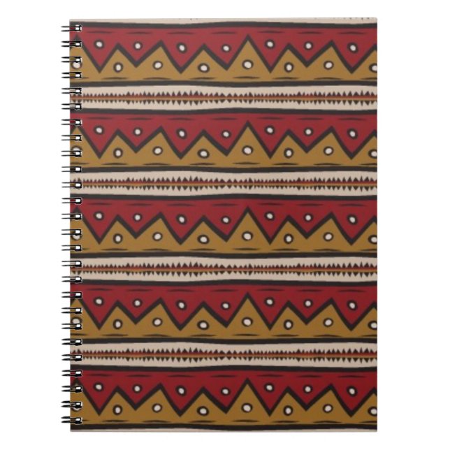Tribal pattern spiral notebook (Front)