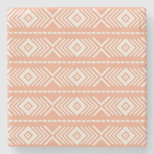 Tribal pattern stone coaster