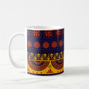 Tribal pattern, versatile for various uses. coffee mug