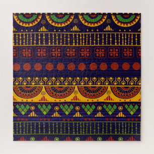 Tribal pattern, versatile for various uses. jigsaw puzzle