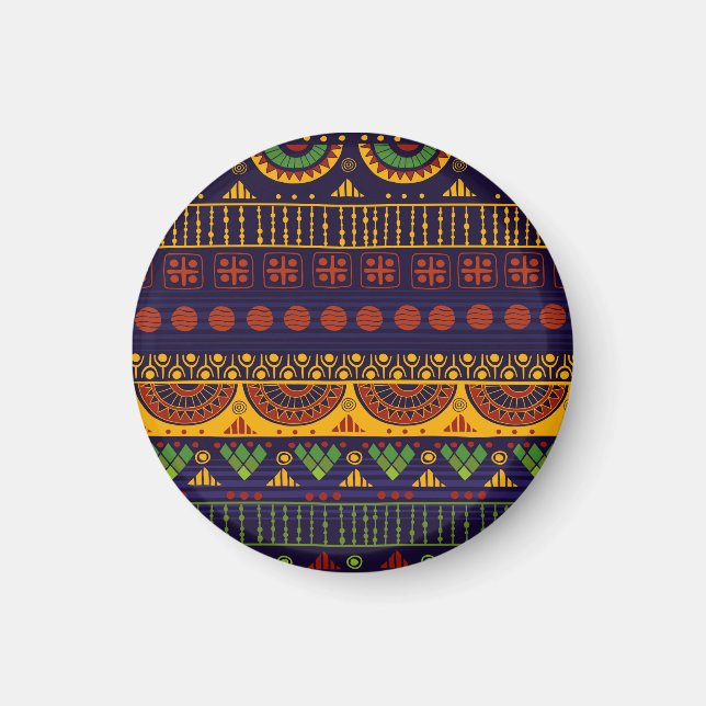 Tribal pattern, versatile for various uses. magnet (Front)