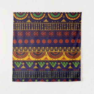 Tribal pattern, versatile for various uses. tapestry