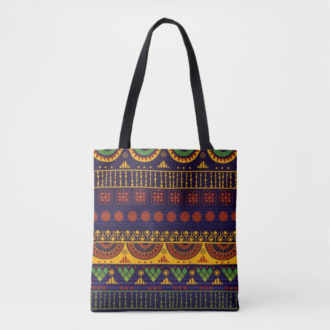 Tribal pattern, versatile for various uses. tote bag (Front)