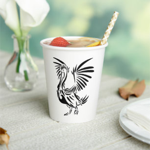 Tribal Pelican Art Paper Cups