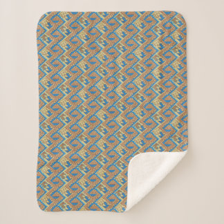 Tribal Peru Geometric Peruvian Pretty Pattern Sherpa Blanket