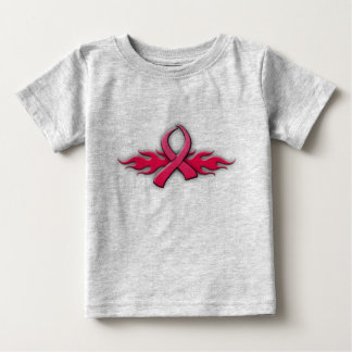 Tribal Pink Ribbon Baby T-Shirt